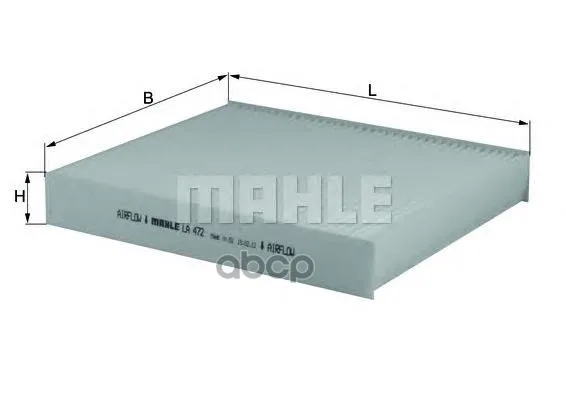 Фильтр Салона Mahle/Knecht La472 Mahle/Knecht арт. LA472
