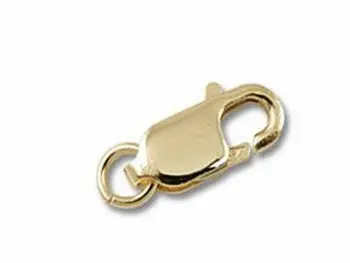 

First law yellow gold carabiner in large size T-3