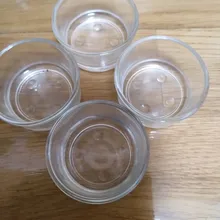 Plato de alimentación de vidrio para reptiles, cuenco de agua y comida para mascotas pequeñas, transparente, 2 uds.