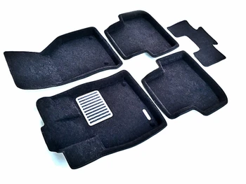 

Textile 3D mats euromat3d luxe in the salon for Skoda Octavia A7 (2013-) with a metal heel