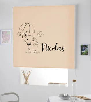 

Blind Iroa customizable Child/Elephant Nicolas! ROLLER BLINDS TRANSLUCENT! (BEIGE 100X175)