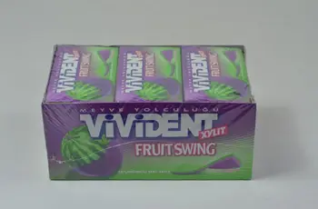 

Vivident Fruit Swing Gum Watermelon & Asai Grape Flavored 26 G