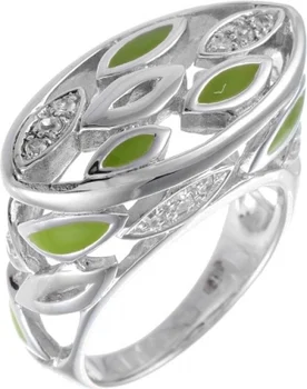 

Jay VI ring with enamel and cubic zirconia