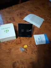 Glass-Panel Wall-Switch Touch-Screen-Switch Eu-Light BONDA 1-Gang White Crystal AC220V