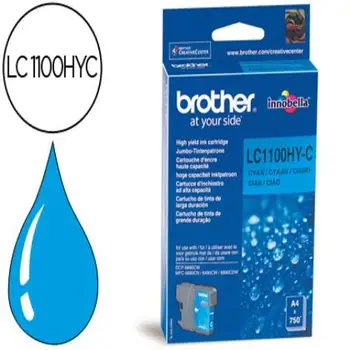 

Ink-jet brother lc-1100c cyan high capacity 750 pag 43424-LC1100HYC
