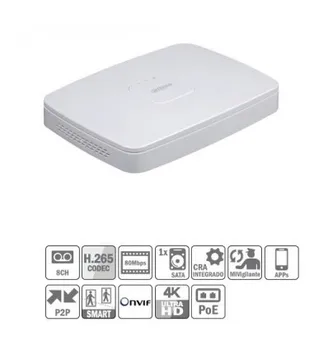 

Ip recorder 8 cameras NVR 8ch 80Mbps 4K H265 HDMI 8PoE 1HDD dahua