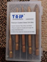 Drill-Bit-Set Tile-Cutter Power-Tools-Accessories Ceramic Glass Hex Shank TASP Carbide