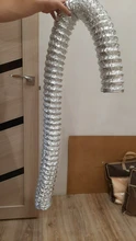 Tubo de ventilación de aluminio, conducto de escape Flexible de 4 pulgadas, 2M