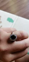 Anillo de princesa de circón azul transparente para mujer, joyería de compromiso para fiesta, adornos para joyas finas, chica y amiga Gif
