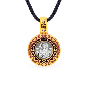 

Silver Pendant "Guardian Angel" with enamel sunlight sample 925