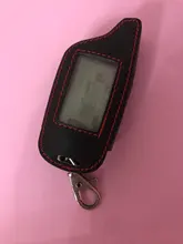 3 botones de cuero coche-estilo de cubierta para Starline B9 B6 A91 A61 Twage dos forma de sistema de alarma para coche llavero