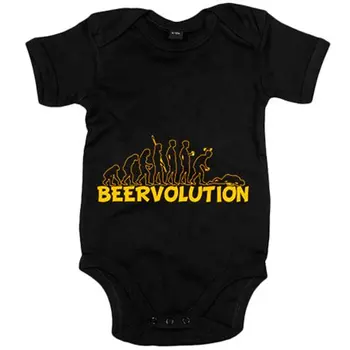 

Baby bodysuit Beervolution human evolution with beer humor
