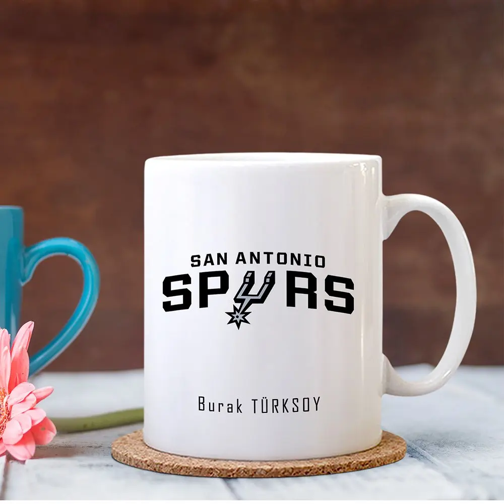 

Personalized NBA San Antonio Spurs White Mug Cup