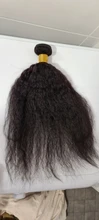 Virgo Pelo Rizado rizado brasileño mechones de cabello humano postizo mechones de pelo humano Yaki extensiones de cabello Remy 1 / 3 / 4 piezas
