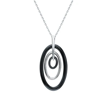 

Silver Pendant with ceramic sunlight sample 925