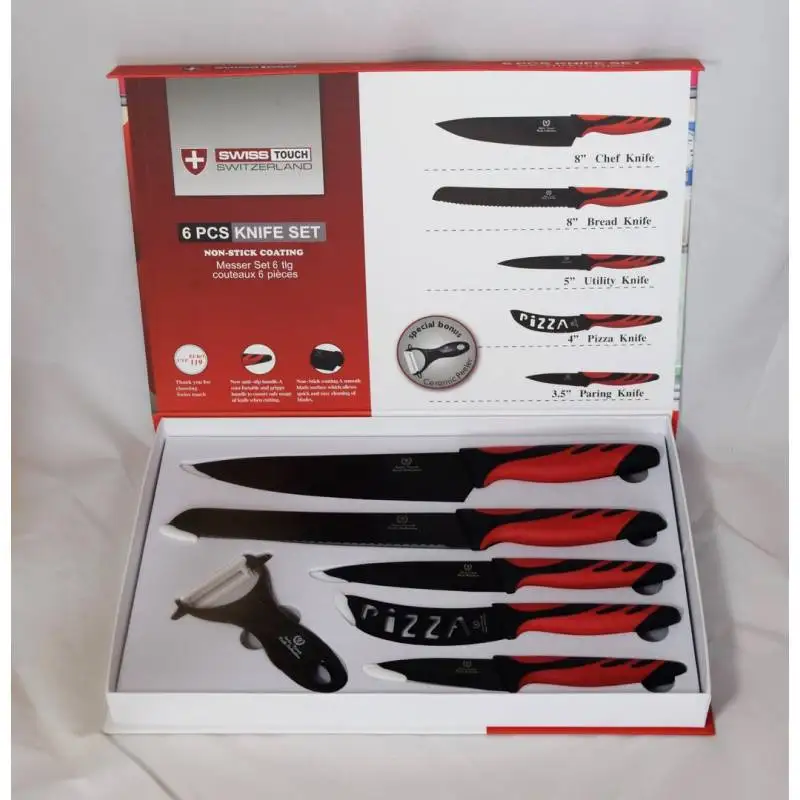 Ножи Swiss Touch ceramic liner 6 шт
