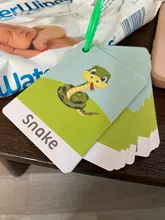 Tarjetas de aprendizaje Montessori en inglés, juguete de Animal Flash, tarjetas de bolsillo, juguetes educativos de aprendizaje de palabras en inglés, juego de emparejamiento con imagen