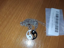 2 unids/set mejores amigos par collares Yin Yang encanto colgante, collar de la joyería para los amantes de las Hermanas de San Valentín regalo FSPXL316