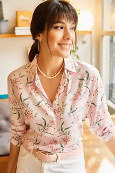 

Ola Women Floral Viscose Shirt GML-19000619