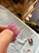 Si ME Ins estética de resina transparente de cristal acrílico coreano geométrico Irregular plaza de anillos para las mujeres joyería de moda