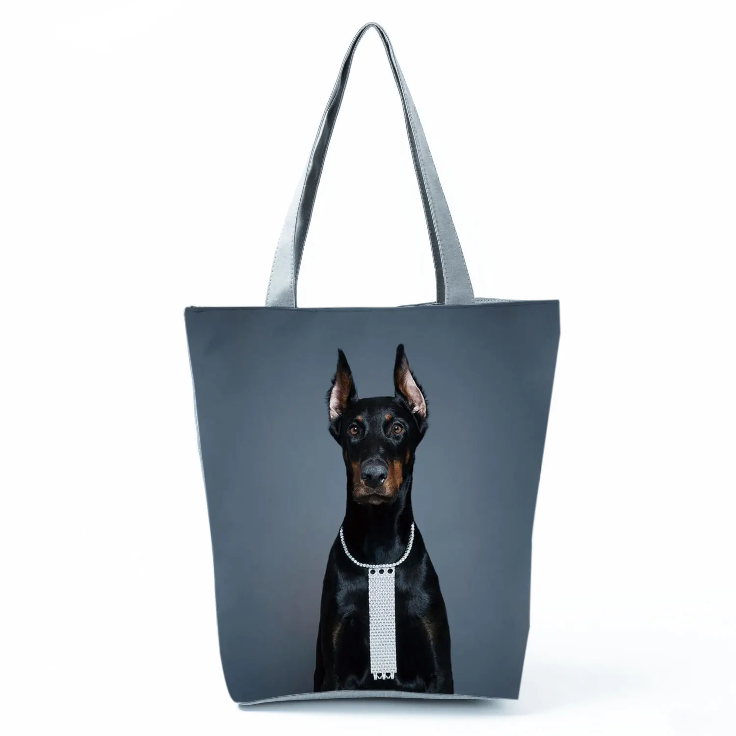 Dog Printed Women Handbags Animal Fashion Tote Shoulder Bags Large Capacity Shopping Bag Female Custom Pattern Travel Beach Bag keychain wallet Totes
