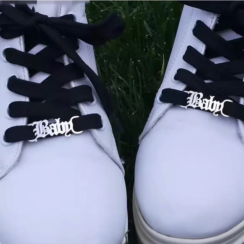 Customized Golden Name Shoe Buckle For Men Women Couple Sneakers