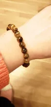 Pulsera de cuentas de Buda con piedra Natural para hombre y mujer, pulsera de cuentas de Ojos de tigre marrón, 1 unidad