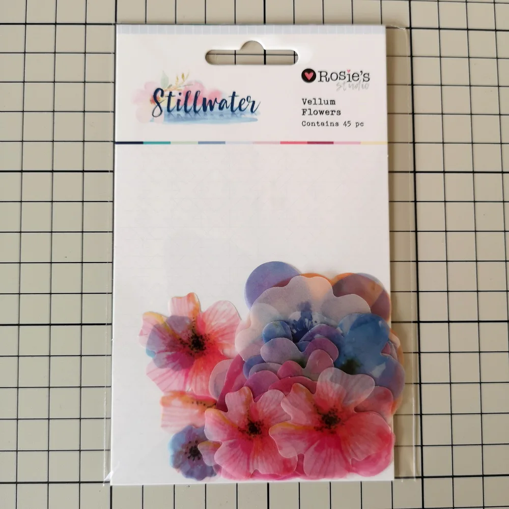 

CRZCrafter Vellum Die cut Flowers Printing design Scrapbooking Cardmaking Journal embellishments Semi-transparent