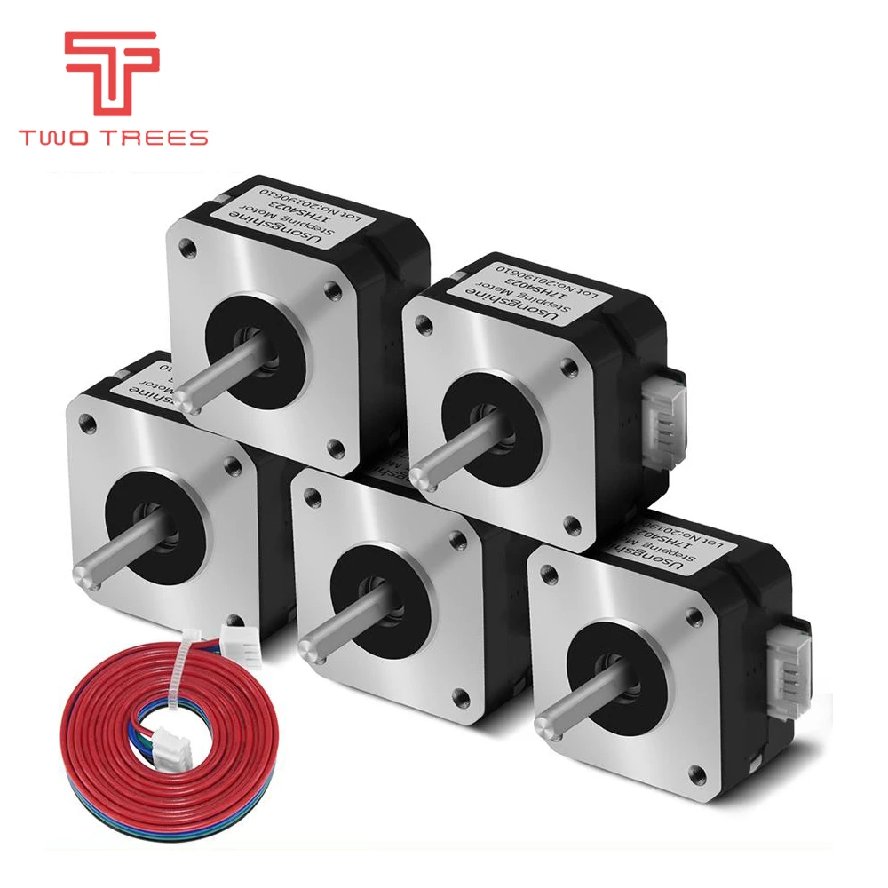 Motor Deslizante Nema17 17hs4023 para a Impressora 3d Motor Deslizante para a Extrusora do Titan 4-lead Nema 42 12v 24v - Imagem 2