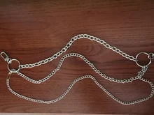 Llavero Punk Hip-hop de tres capas para mujer, cadena de pantalones vaqueros de Metal largo, accesorios de ropa, joyería