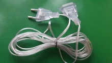 Cable de extensión de alimentación estándar, 3M, 110V, 220V, para guirnaldas de luces LED, tira de luces festivas