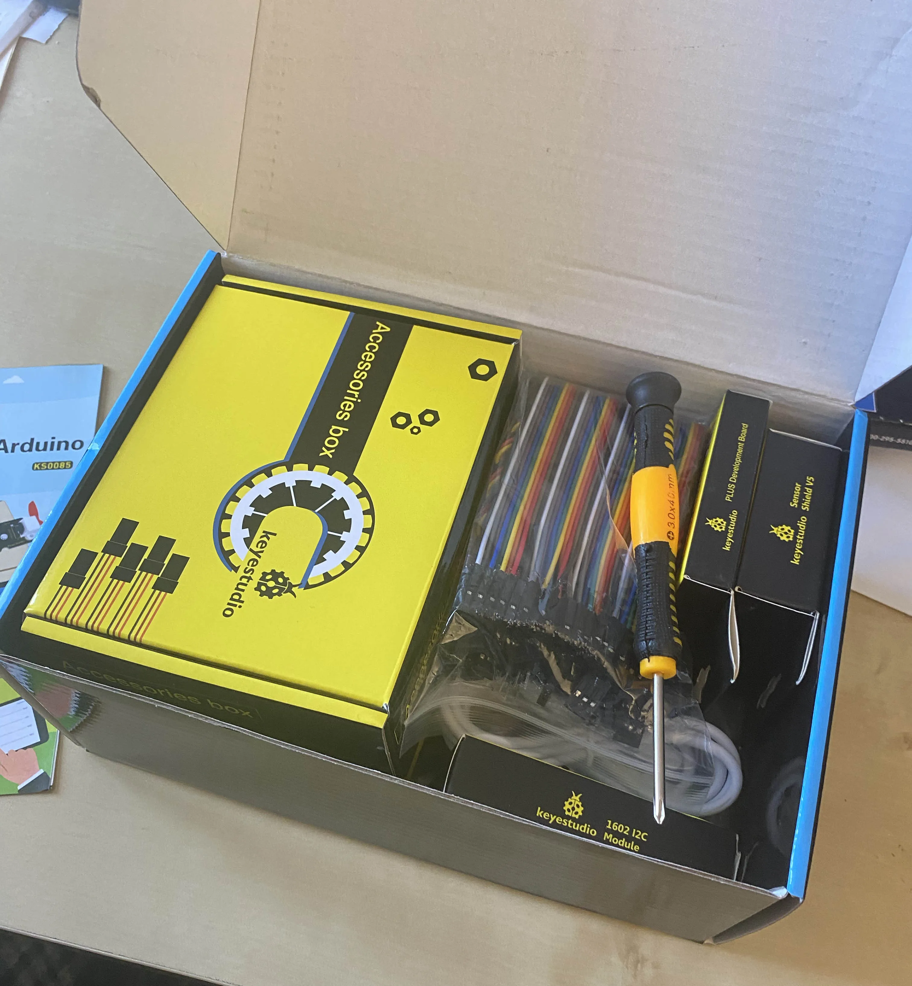 Отзыв о товаре Набор Keyestudio для умного дома, сделай сам с платой плюс, стартовый набор для Arduino, сделай сам, стержень, сделай сам, электронный комплект, соответствие CE (без батареи) от пользователя J***e