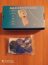 10 Frecuencia de lector de RFID escritor copiadora duplicador IC/identificación con Cable USB para Cable de 125Khz a 13,56 Mhz tarjetas pantalla LCD duplicador