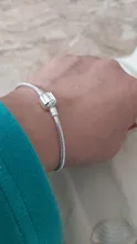 LMNZB-pulsera de plata de ley 925 con certificado de 100%, cadena de serpiente, abalorio, plata 925, LHB925