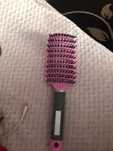 Huiyun-cepillo de pelo caliente para mujer, cerdas de jabalí, masajeador de cuero cabelludo, peine de nailon, pinceles de salón para desenredar, estilismo de peluquería