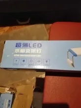 Luz LED para acuario superfino, iluminación para cultivo de plantas acuáticas, lámpara de Clip brillante impermeable, LED azul de 18-75cm para plantas de 220v