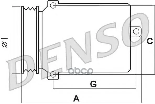 Компрессор Кондиционера Dcp05062 Denso арт. DCP05062