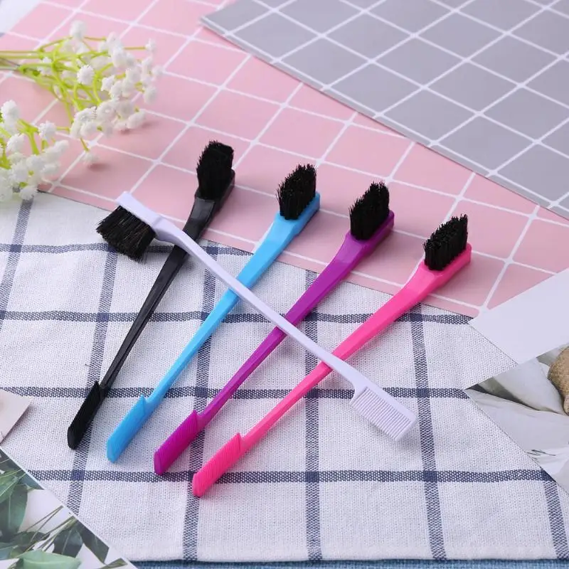 1/3pcs Beauty Double Sided Edge Control Hair Comb Hair Styling Hair Brush Salon Brushes Random Color