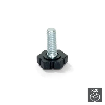 

Lot of 20 Levelers M6 Emuca hex regulating outer H 25 mm