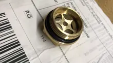 1/2-Oil-Level Sight Glass Window Bsp Male Air-Compressor-Gearbox Brass for Hex-Head M33/M42