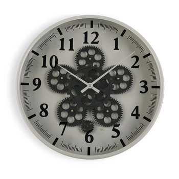 

Wall Clock Metal MDF Wood/Crystal (6,5 x 36 x 36 cm)