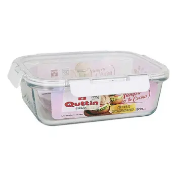 

Hermetic Lunch Box Quttin 1500 cc Rectangular (23,4 x 17,8 cm)