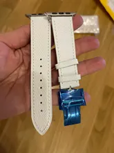 Correa de cuero genuino para Apple Watch, correa de reloj para Apple Watch 6 5 4 3 2 1 SE, 44mm 40mm 42mm 38mm para iWatch