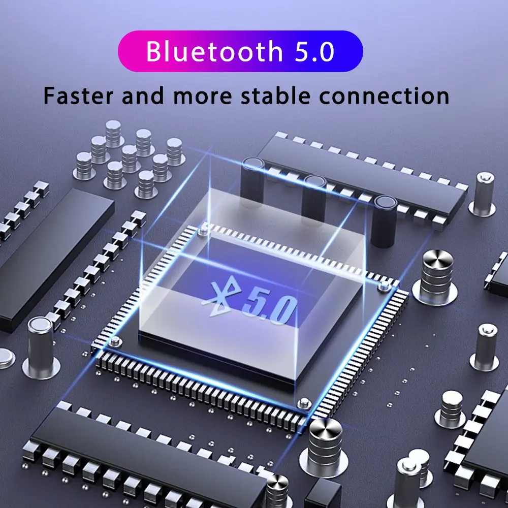 TWS стереонаушники F9 с поддержкой Bluetooth 5 0 и зарядным футляром на 2000 мА · ч|Наушники