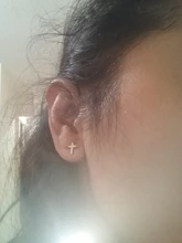 Pendientes minimalistas de Plata de Ley 925 con circonita cúbica para mujer, joyería sencilla geométrica cruzada, pendientes de plata y oro