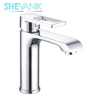 

SHEVANIK basin mixer, Basin faucet with nut, brass faucet for hot and cold water tap sink, economical brass faucet on the sink in the bathroom S9301