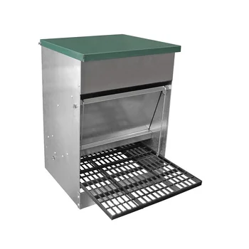 

Hopper with Toggle Closure for Chickens and Poultry