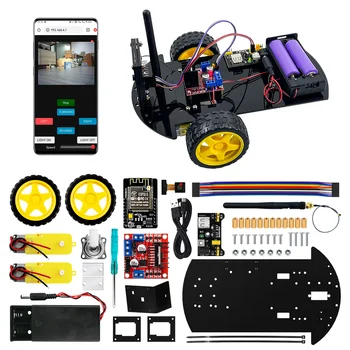 LAFVIN  2WD Smart Robot Car Kit Wifi ESP32 Camera Starter Kit for Arduino Programming STEM 1