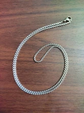 Collar de acero inoxidable para hombre, caja de cadena de alta calidad, Color plateado, regalo de joyería