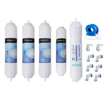 

Kit filters and Membrane 75 GPD online reverse osmosis N02T LUX